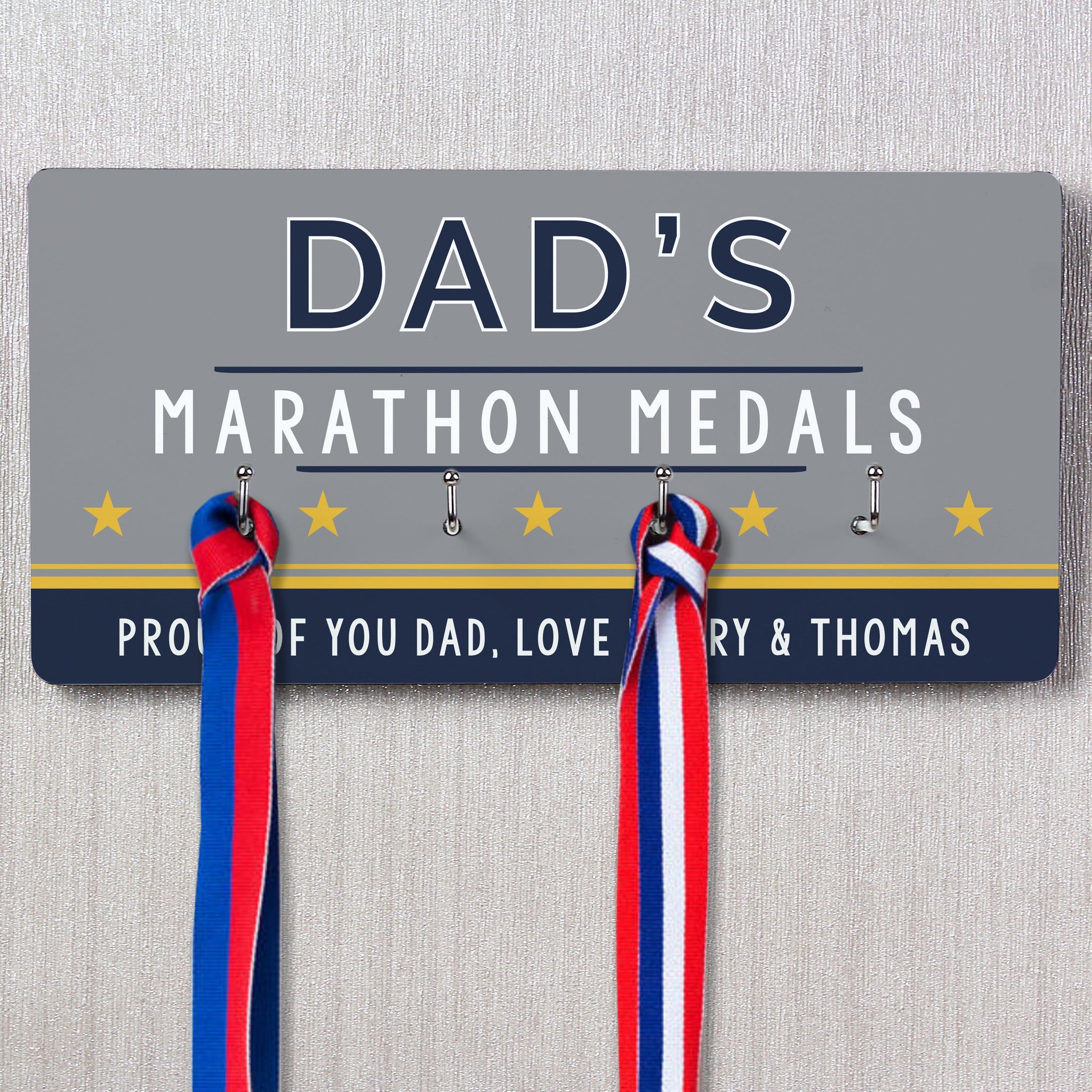 Personalised Achievement Medal Hooks: 1 - Signs & Plaques By Gift Moments