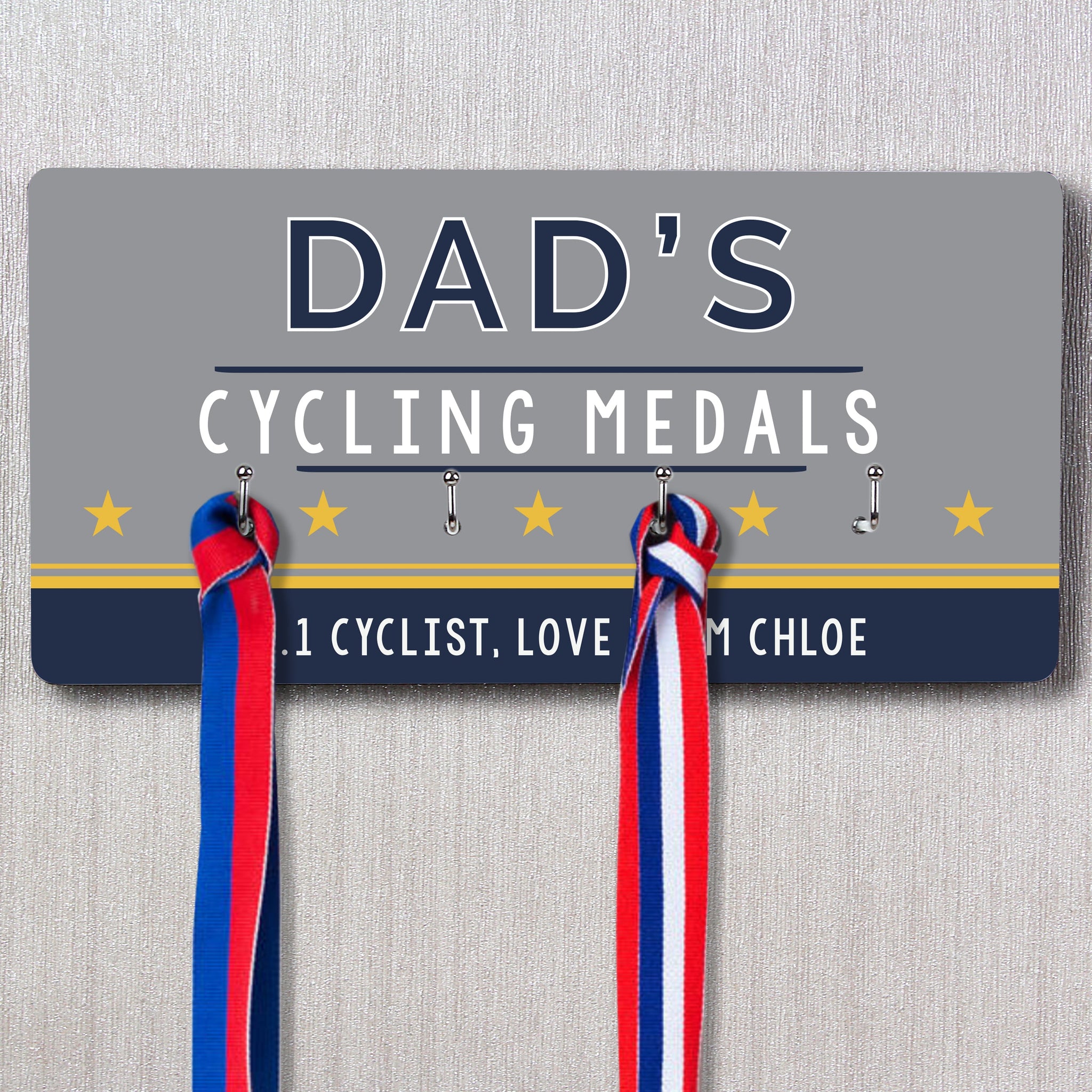 Personalised Achievement Medal Hooks: 3 - Signs & Plaques By Gift Moments
