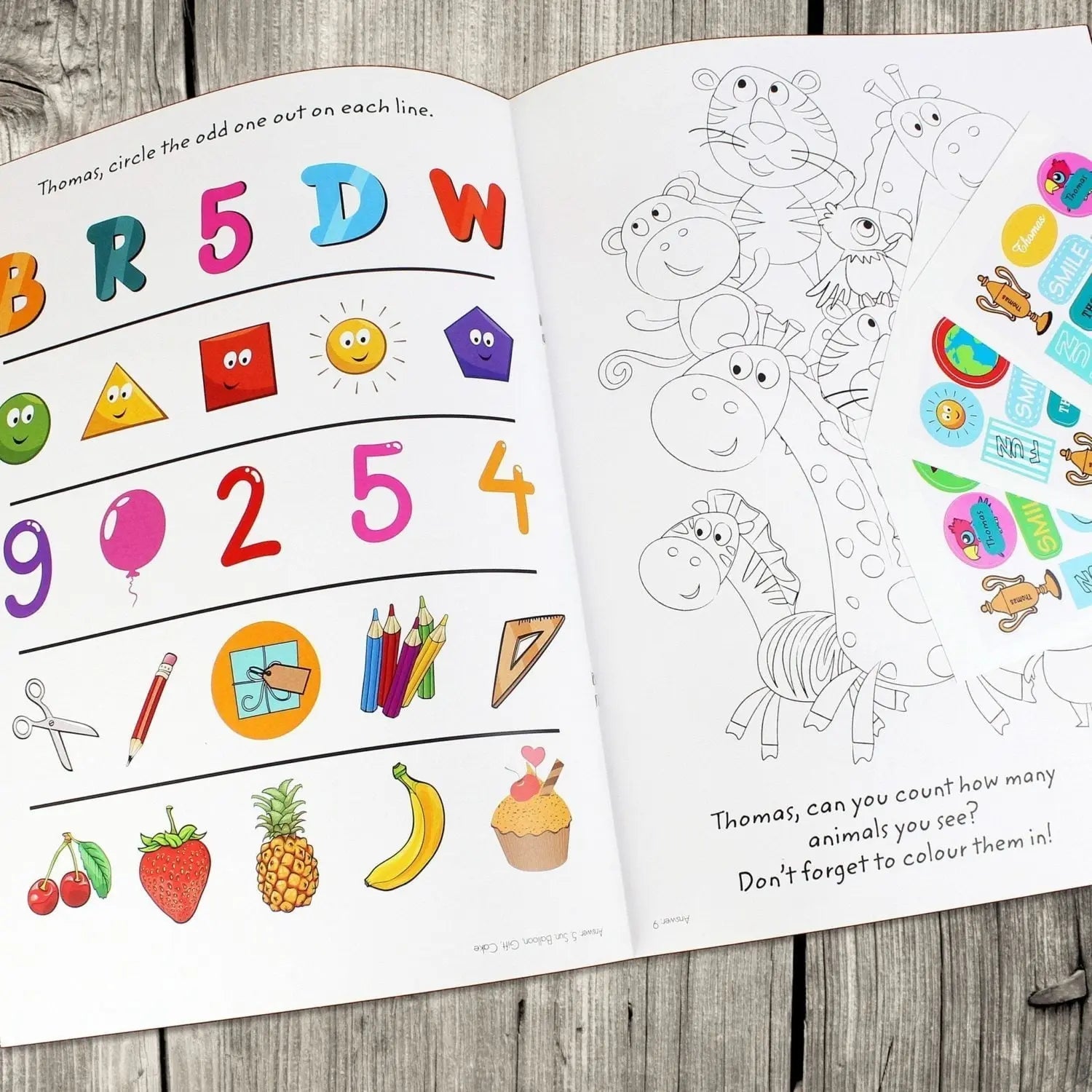 Personalised Activity Book with Stickers - Shop Books At Gift Moments - 3