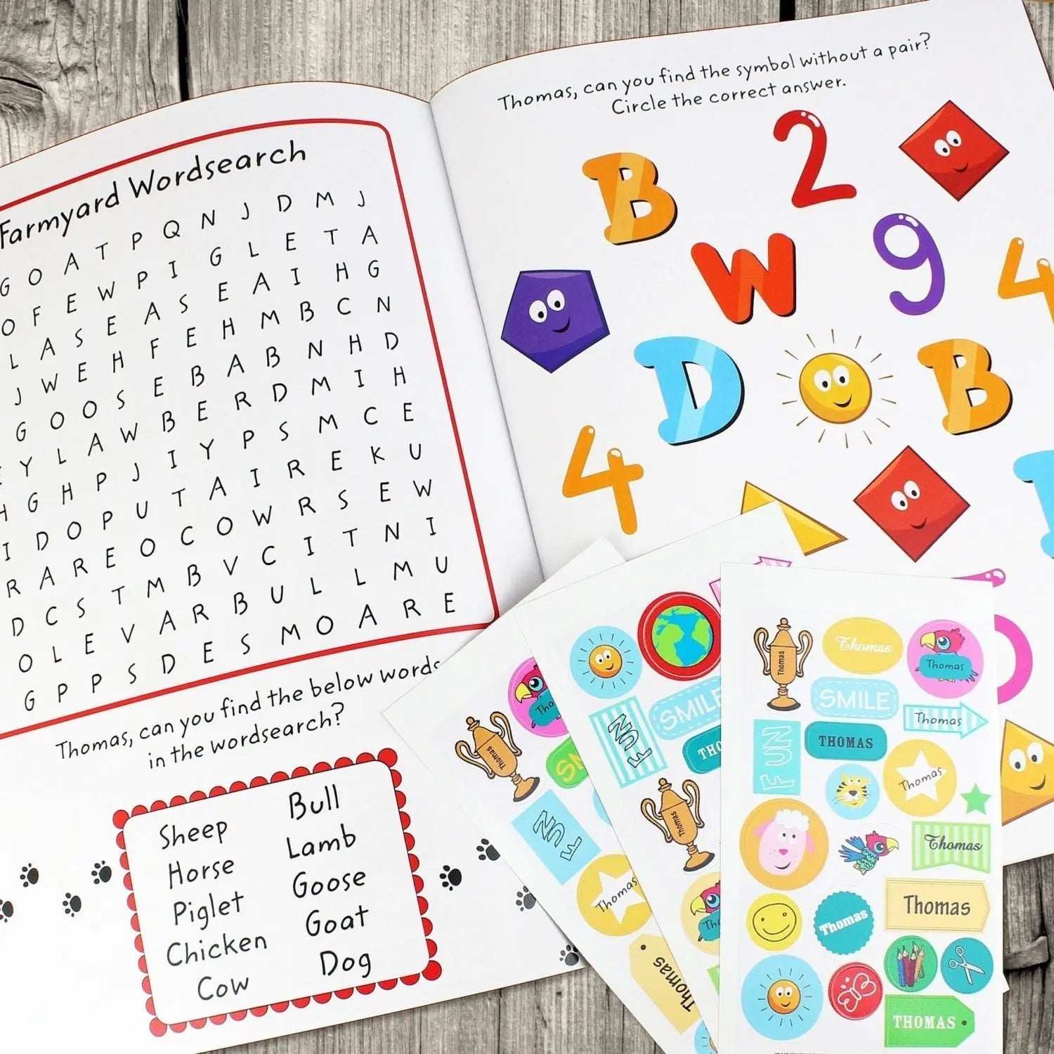 Personalised Activity Book with Stickers - Shop Books At Gift Moments - 4