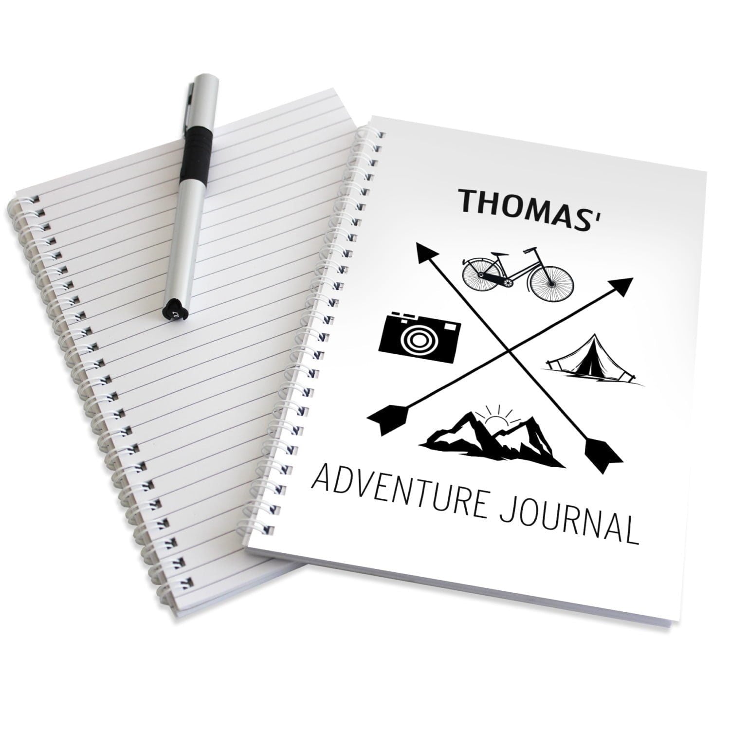 Personalised Adventure A5 Notebook: 3 - Notebooks By Gift Moments