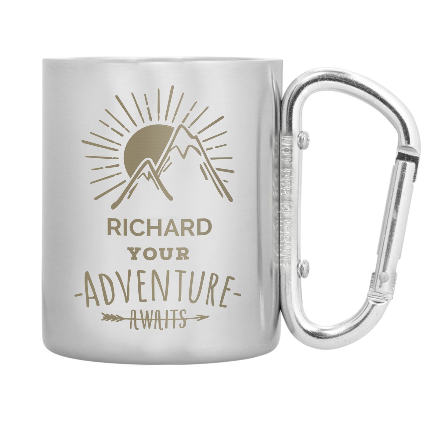 Personalised ’Adventure Awaits’ Stainless Steel Mug: 5 - Outdoor Mugs By Gift Moments