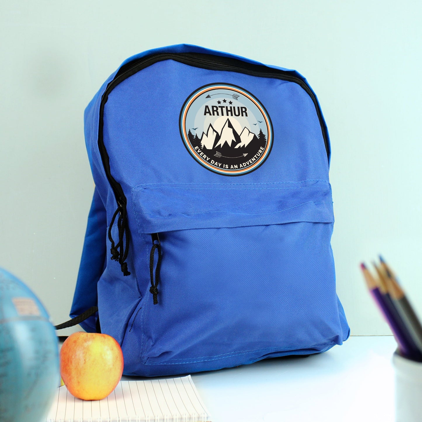 Personalised Adventure Blue Backpack: 1 - Kids Bags By Gift Moments