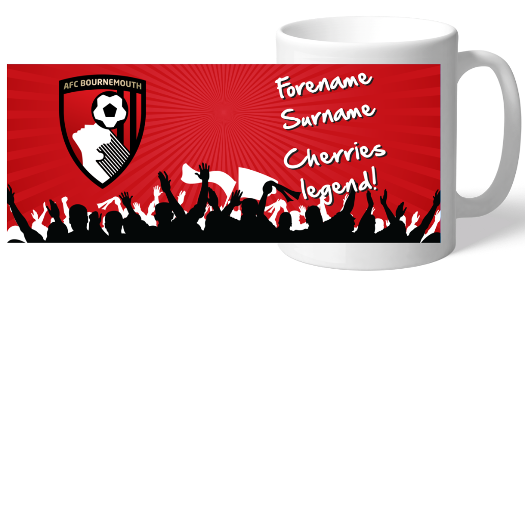 Personalised AFC Bournemouth Legend Mug: 2 - Mugs By Bournemouth