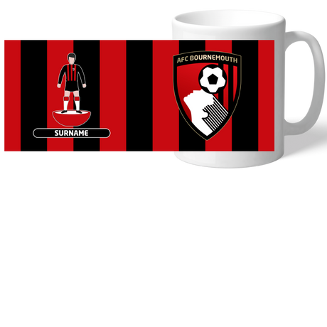 Personalised AFC Bournemouth Player Figure Mug: 2 - Mugs By Bournemouth