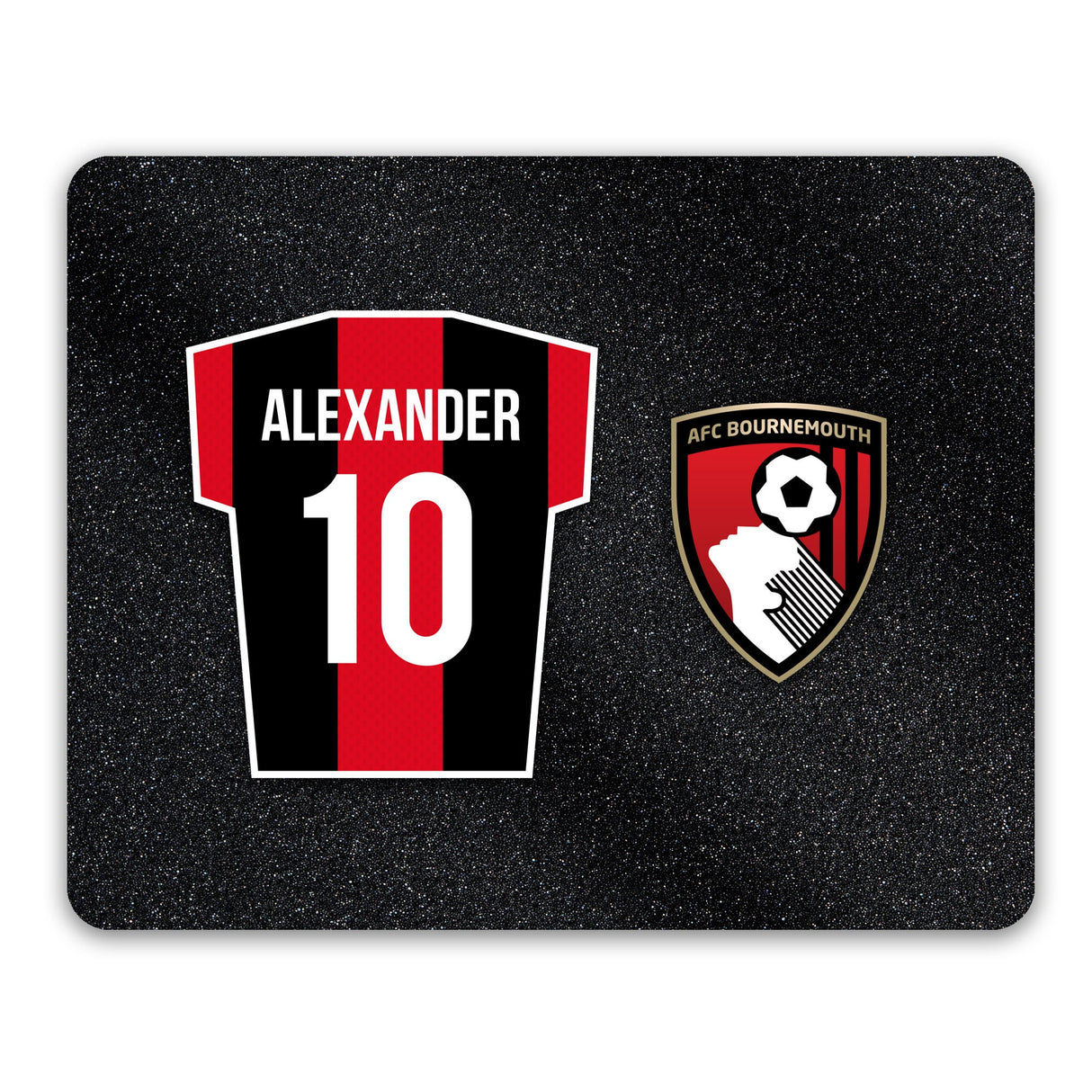 Personalised AFC Bournemouth Shirt Mouse Mat: 1 - Tech Accessories By Bournemouth