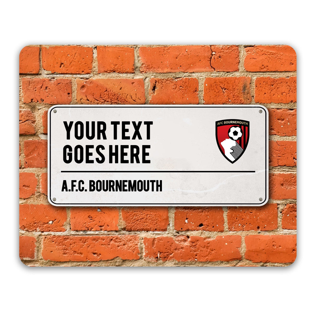Personalised AFC Bournemouth Street Sign Mouse Mat: 1 - Tech Accessories By Bournemouth