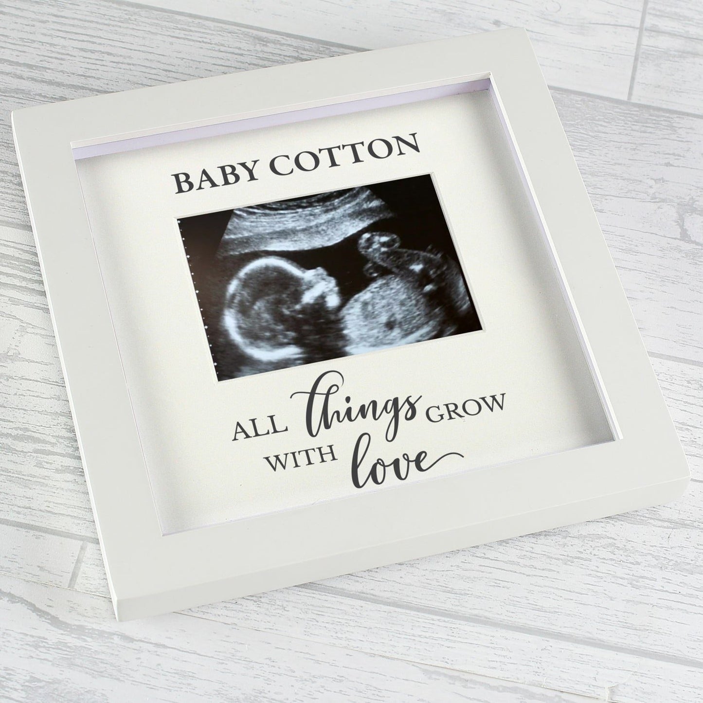 Personalised All Things Grow Baby Scan Frame: 2 - Photo Frames By Gift Moments