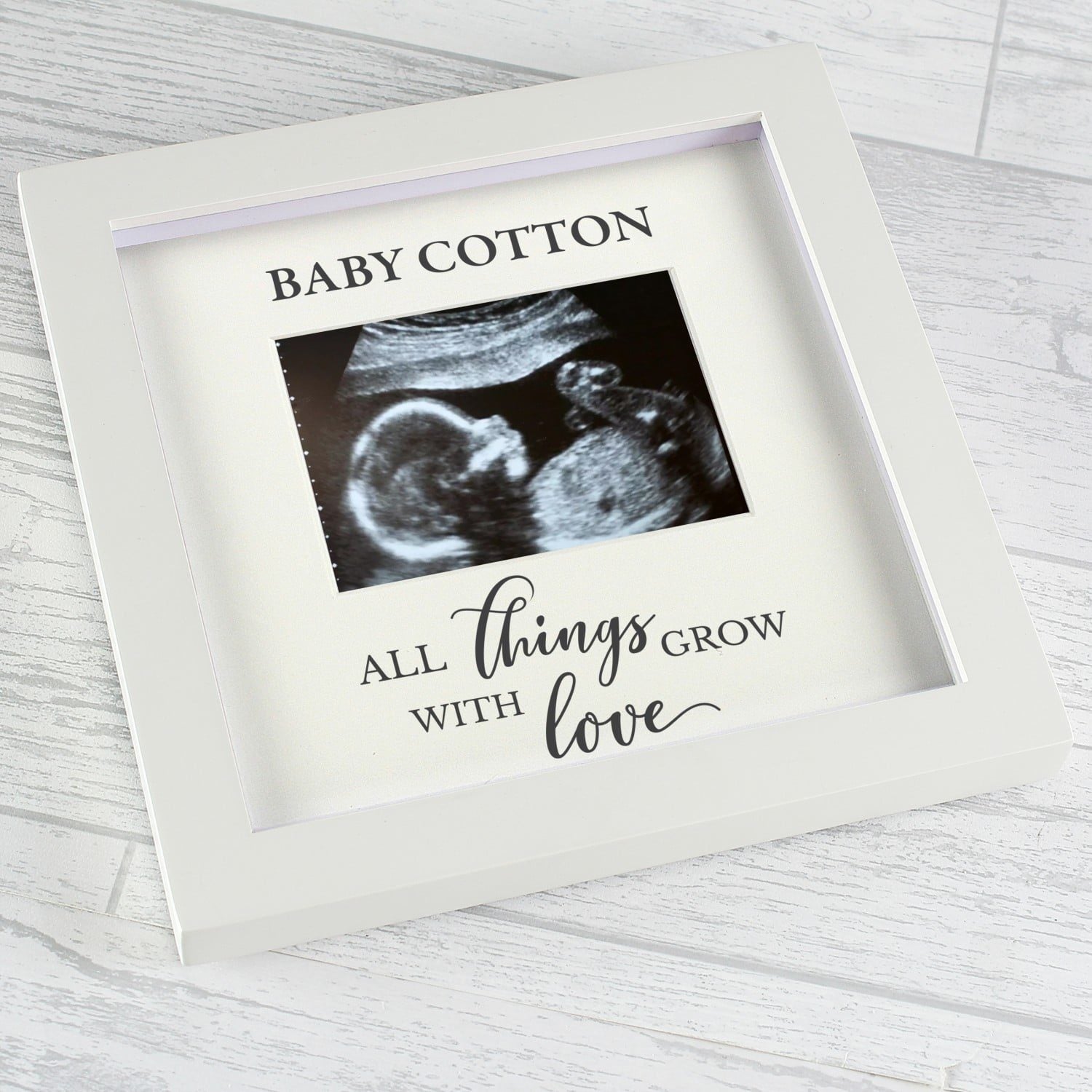 Personalised All Things Grow Baby Scan Frame: 2 - Photo Frames By Gift Moments