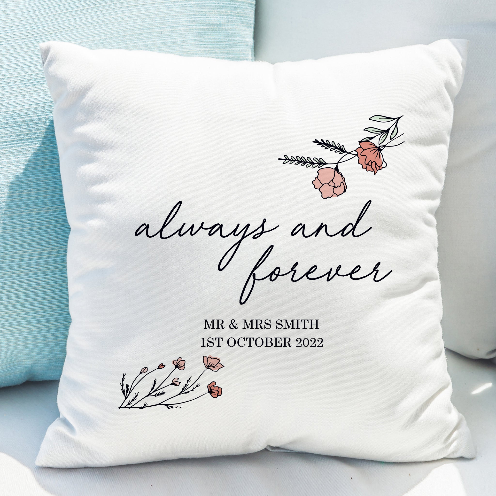 Personalised Always and Forever Cushion: 1 - Cushions By Gift Moments