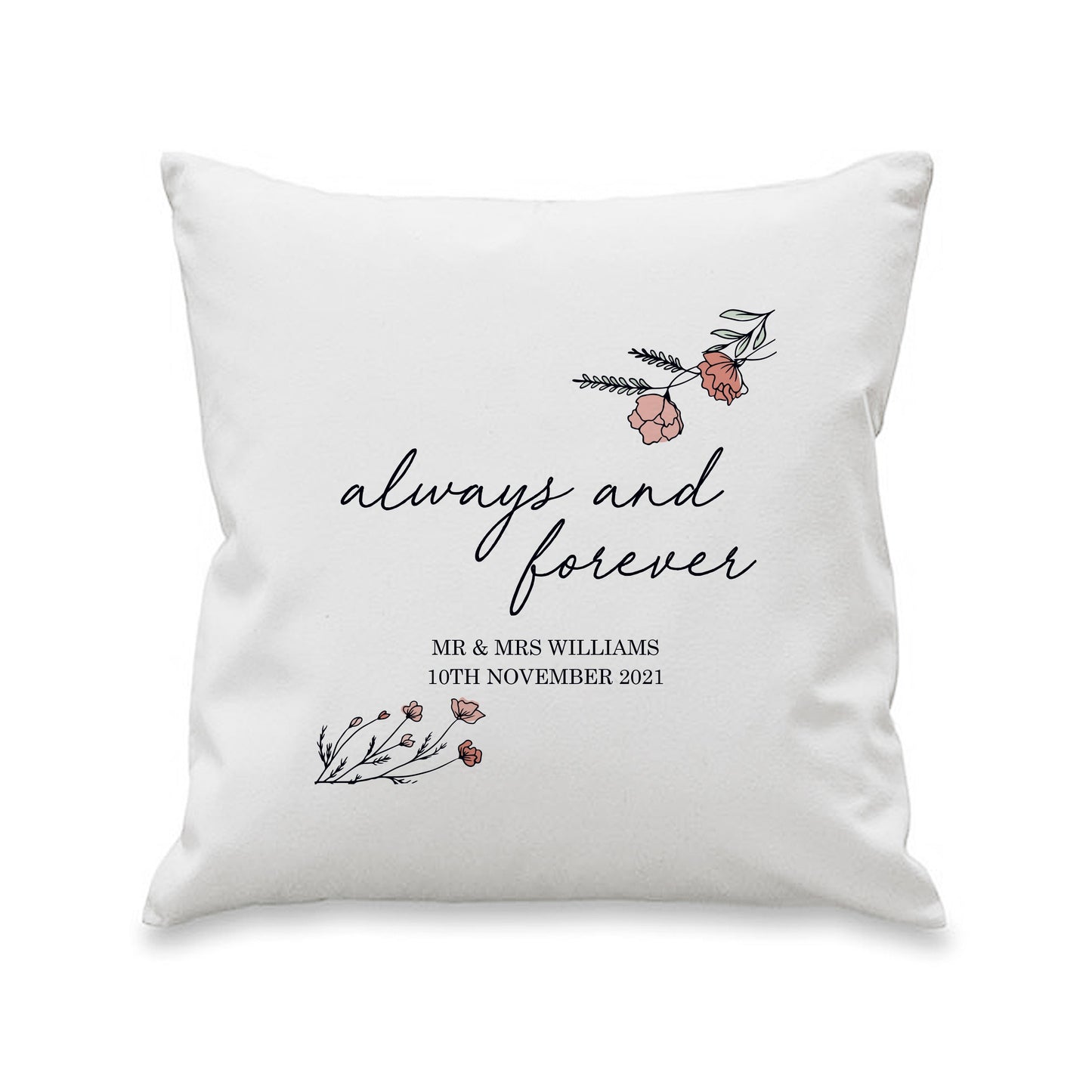 Personalised Always and Forever Cushion: 3 - Cushions By Gift Moments