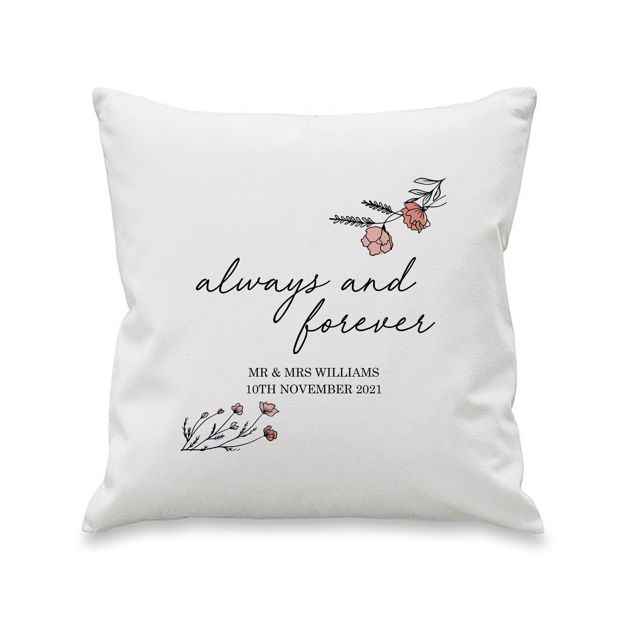 Personalised Always and Forever Cushion: 3 - Cushions By Gift Moments