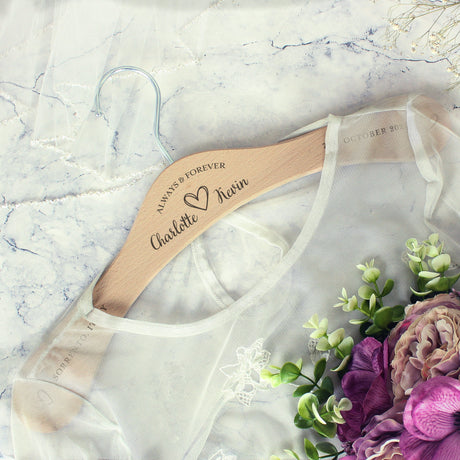 Personalised Always & Forever Wooden Hanger: 4 - Keepsakes By Gift Moments