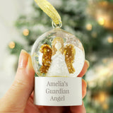 Personalised Angel Message Glitter Snow Globe: 2 - Snow Globes By Gift Moments