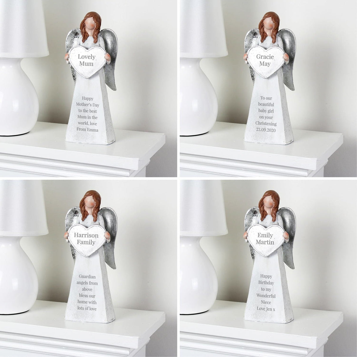 Personalised Angel Ornament: 2 - Memorials By Gift Moments