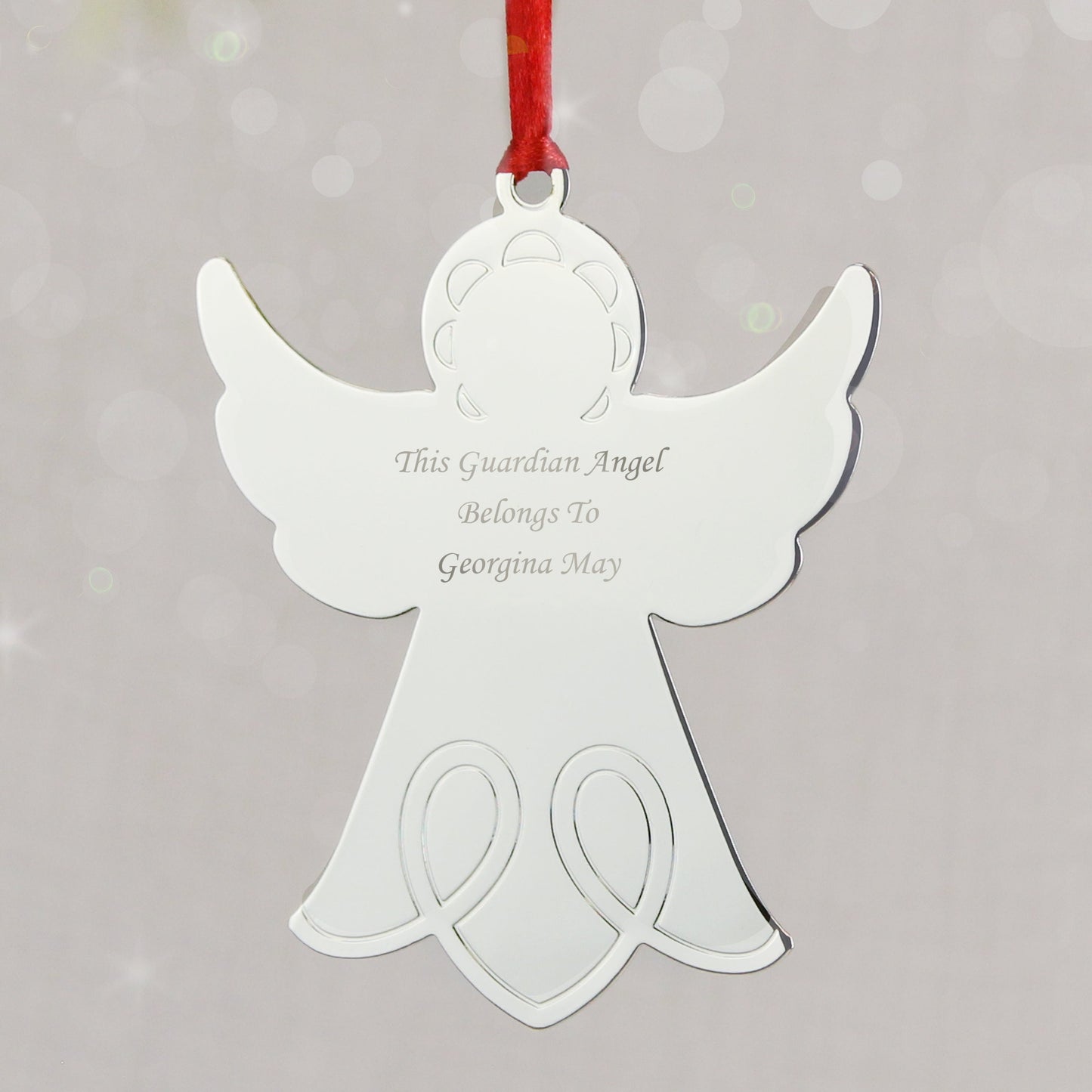 Personalised Angel Tree Decoration: 3 - Christmas Decorations By Gift Moments