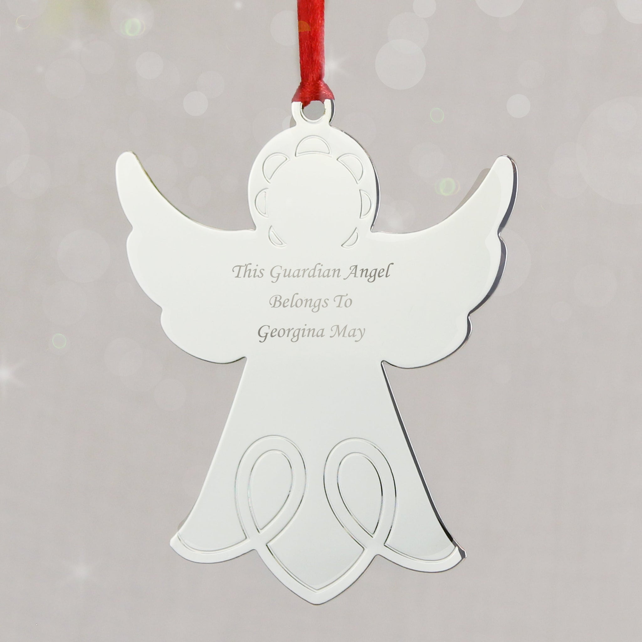 Personalised Angel Tree Decoration: 3 - Christmas Decorations By Gift Moments