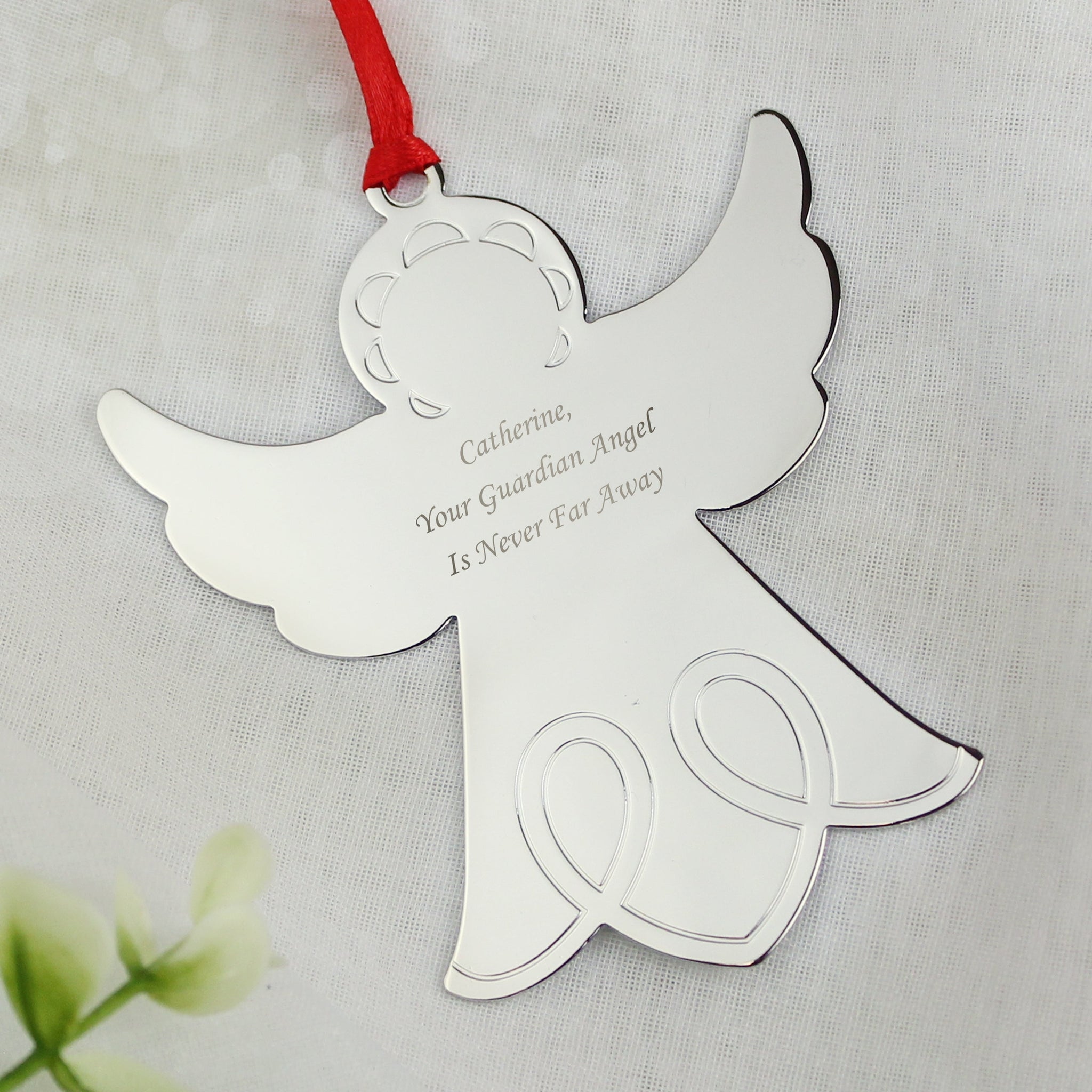 Personalised Angel Tree Decoration: 4 - Christmas Decorations By Gift Moments