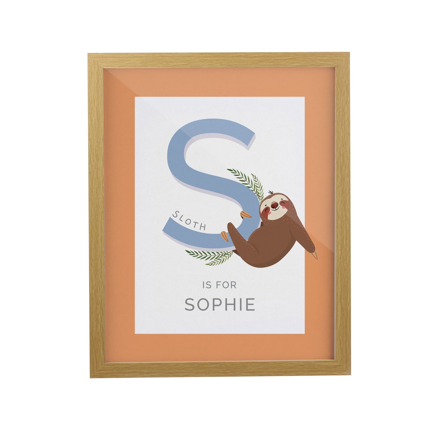 Personalised Animal Alphabet Framed Prints: 8 - Framed Prints By Gift Moments