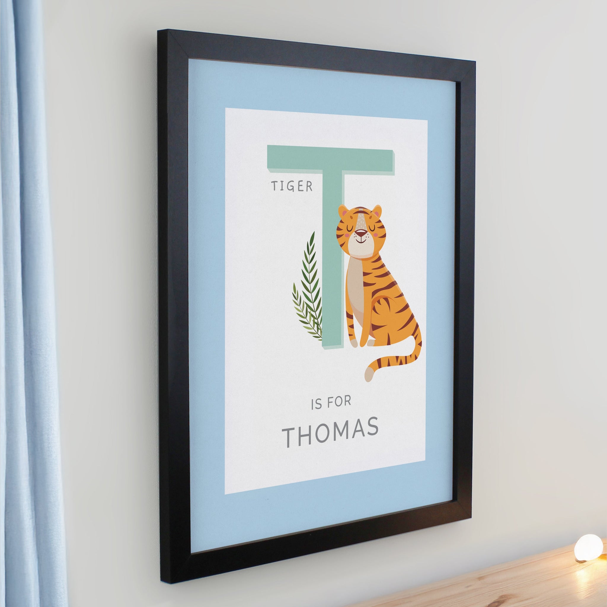 Personalised Animal Alphabet Framed Prints: 6 - Framed Prints By Gift Moments