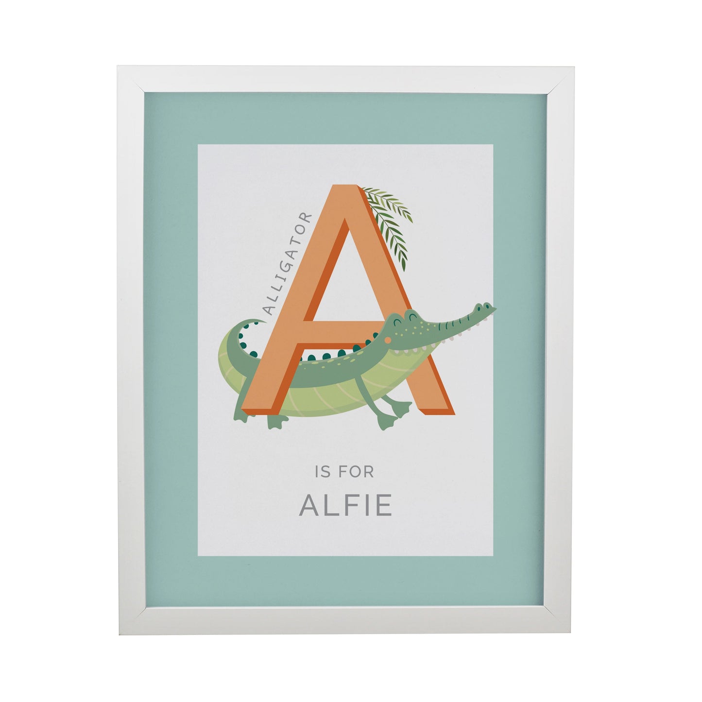 Personalised Animal Alphabet Framed Prints: 10 - Framed Prints By Gift Moments