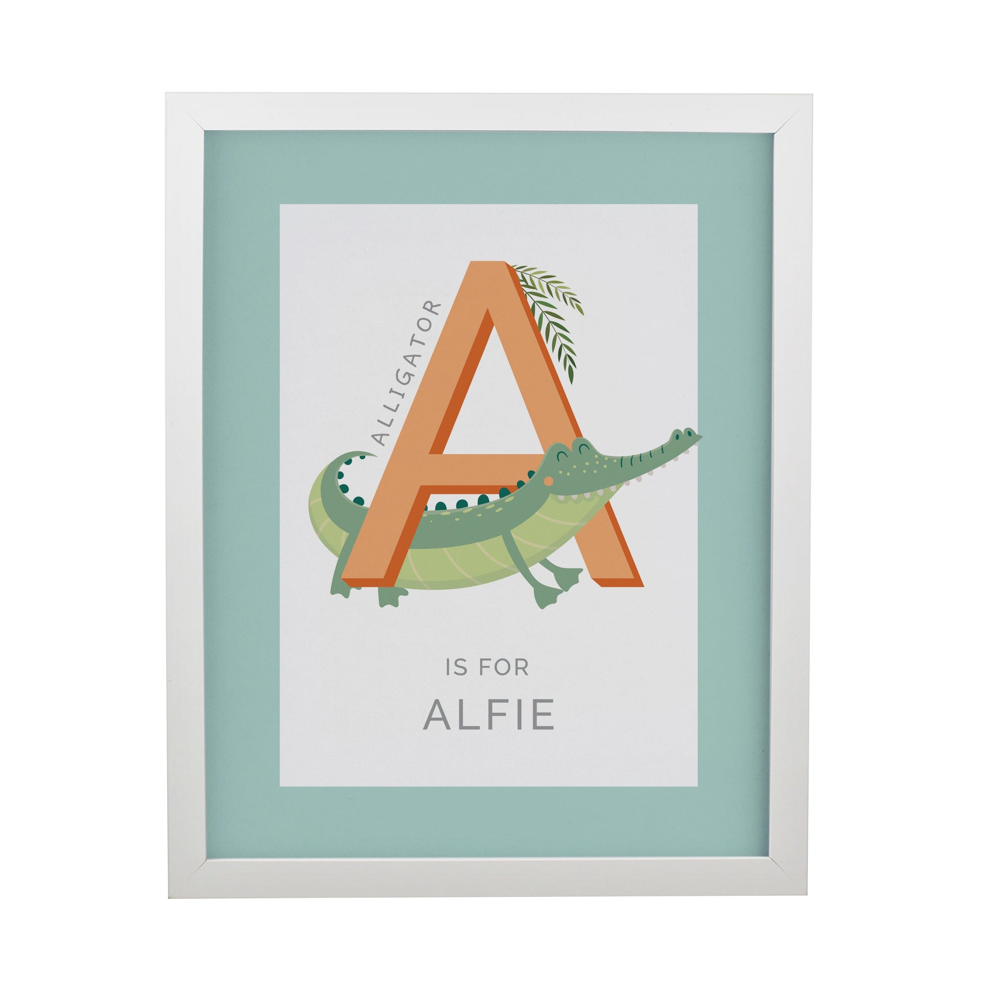 Personalised Animal Alphabet Framed Prints: 10 - Framed Prints By Gift Moments