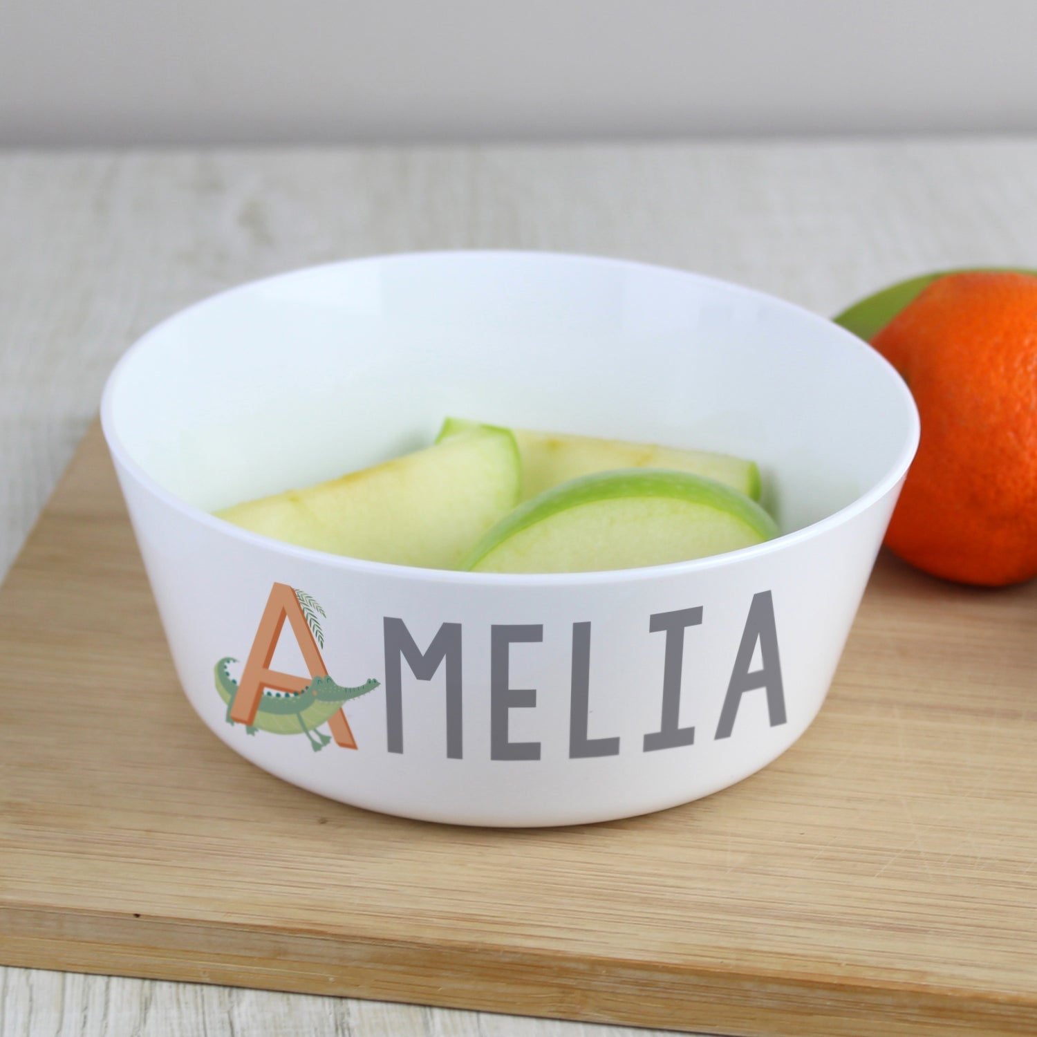 Personalised Animal Alphabet Plastic Bowl: 2 - Tableware By Gift Moments