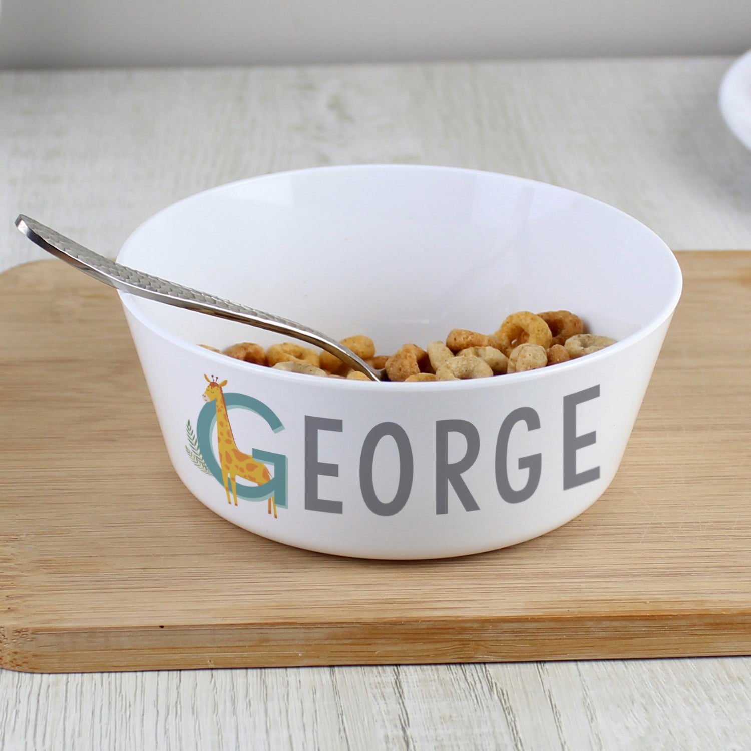 Personalised Animal Alphabet Plastic Bowl: 1 - Tableware By Gift Moments