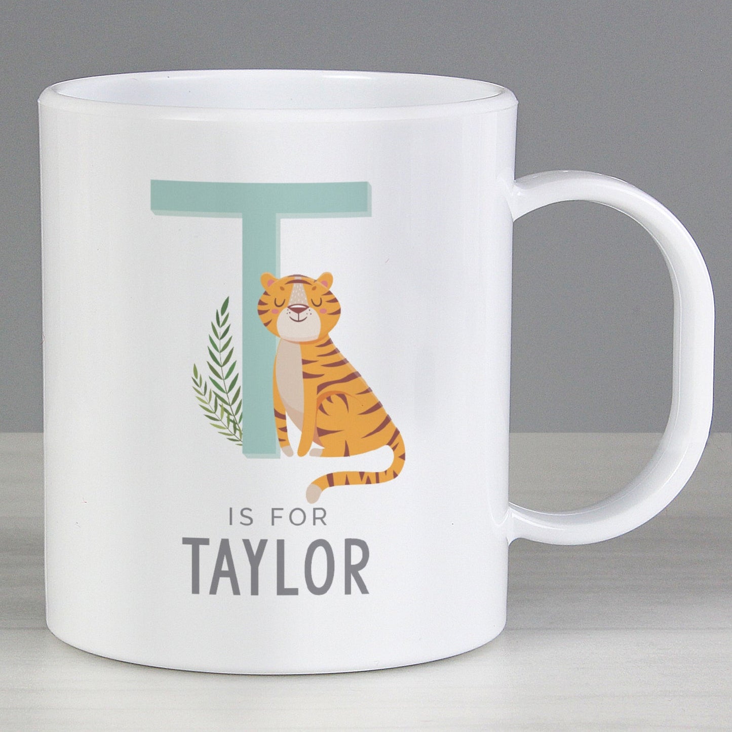 Personalised Animal Alphabet Plastic Mug: 2 - Plastic Mugs By Gift Moments