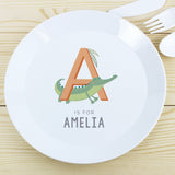 Personalised Animal Alphabet Plastic Plate: 2 - Tableware By Gift Moments