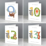 Personalised Animal Birthday Card: 4 - Greeting Cards By Gift Moments