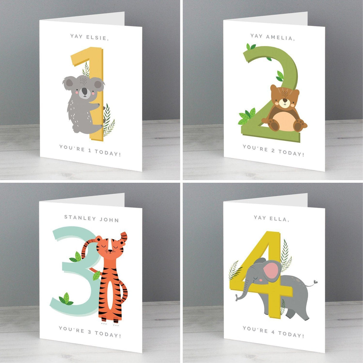 Personalised Animal Birthday Card: 2 - Greeting Cards By Gift Moments