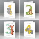 Personalised Animal Birthday Card: 2 - Greeting Cards By Gift Moments