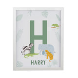 Personalised Animal Initial Framed Prints: 9 - Framed Prints By Gift Moments