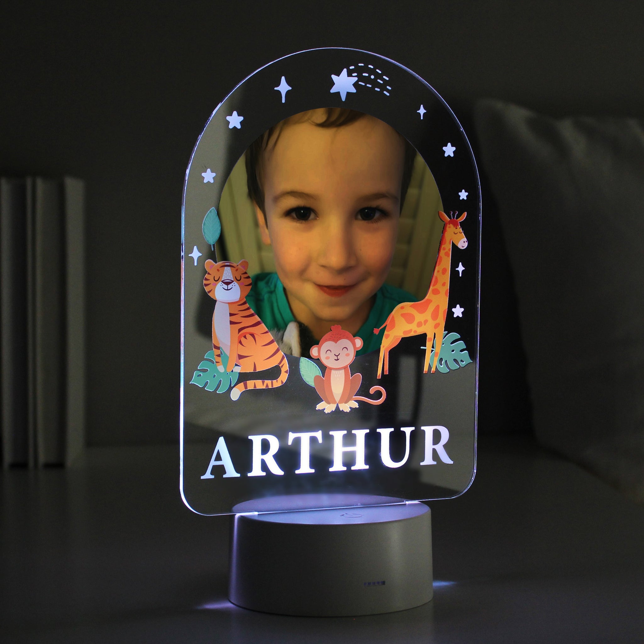 Personalised Animal Photo Upload LED Colour Changing Night Light: 1 - LED Lighting By Gift Moments