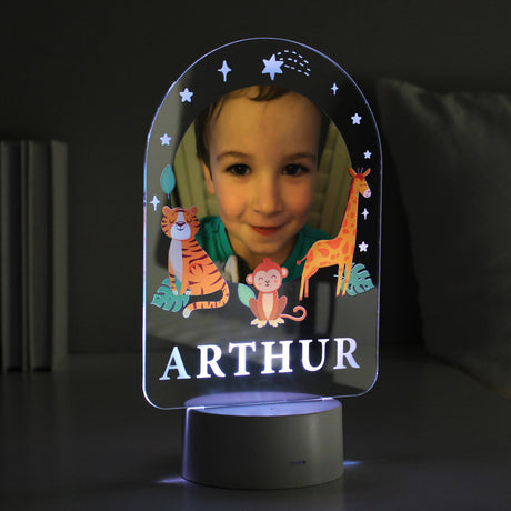 Personalised Animal Photo Upload LED Colour Changing Night Light: 1 - LED Lighting By Gift Moments