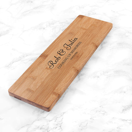 Personalised Anniversary Bamboo Serving Board: 2 Chopping Boards By Gift Moments
