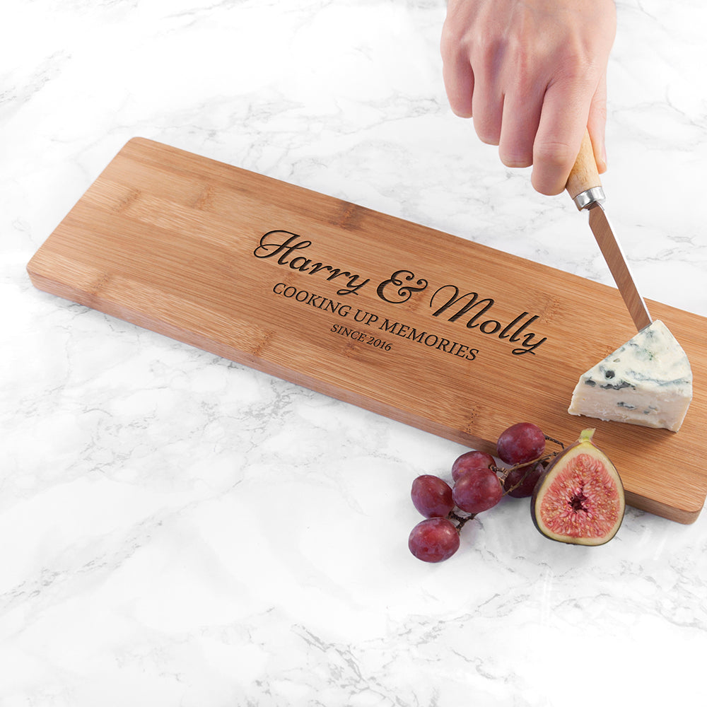 Personalised Anniversary Bamboo Serving Board: 3 Chopping Boards By Gift Moments