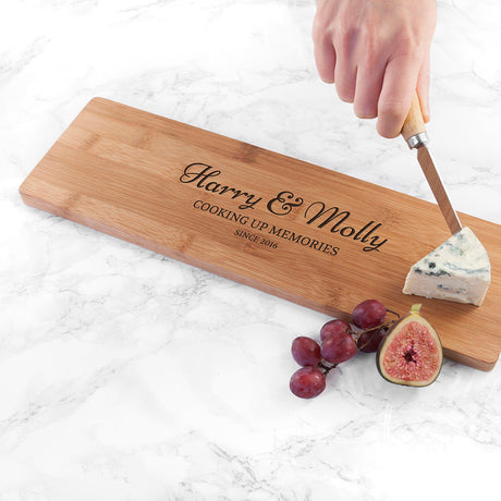 Personalised Anniversary Bamboo Serving Board: 3 Chopping Boards By Gift Moments