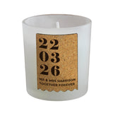 Personalised Anniversary Cork Label Candle Jar: 5 - Candles By Gift Moments
