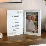 Personalised Anniversary Wooden Hinged 6x4 Photo Frame: 2 - Photo Frames By Gift Moments