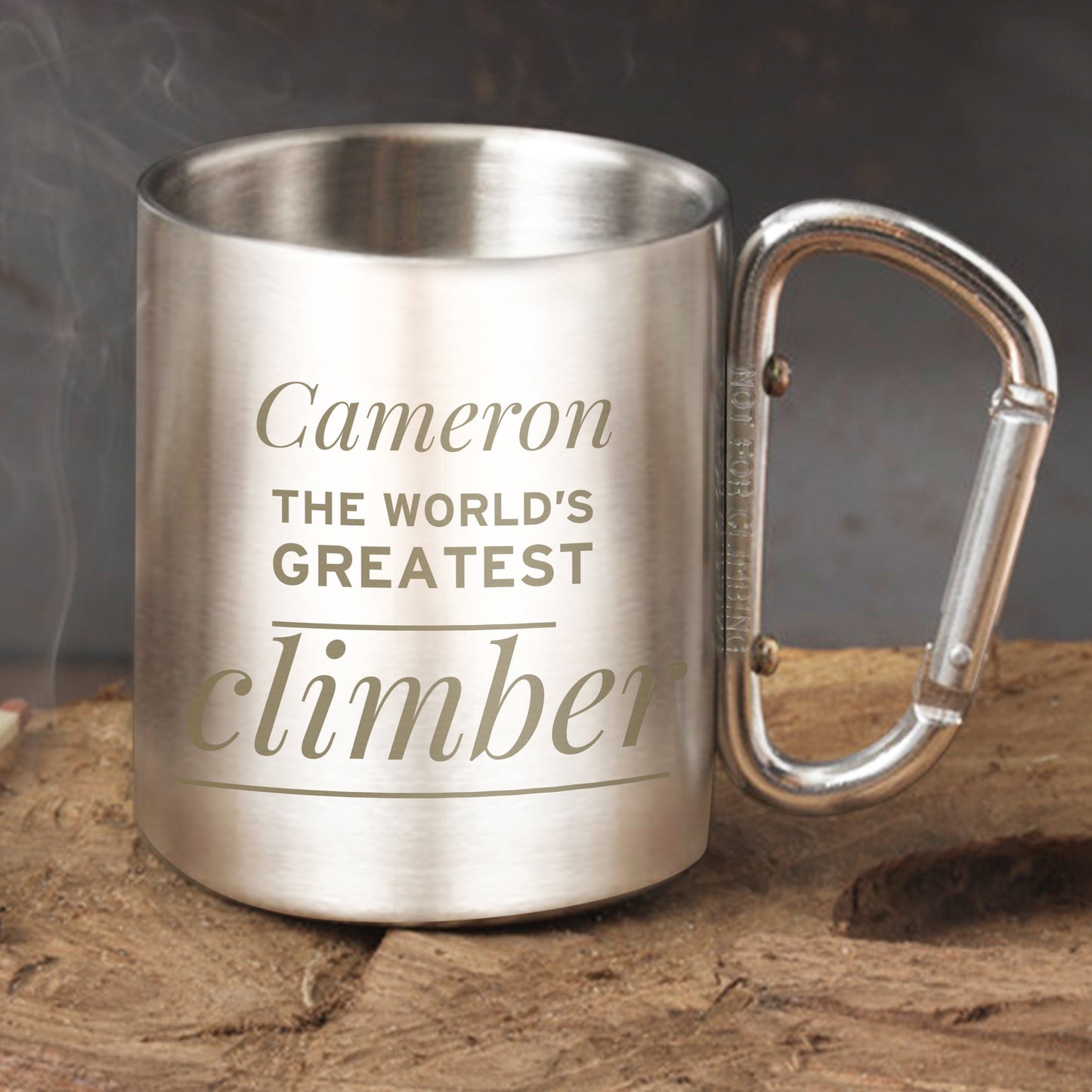 Personalised ’Any Message’ Stainless Steel Mug: 1 - Outdoor Mugs By Gift Moments
