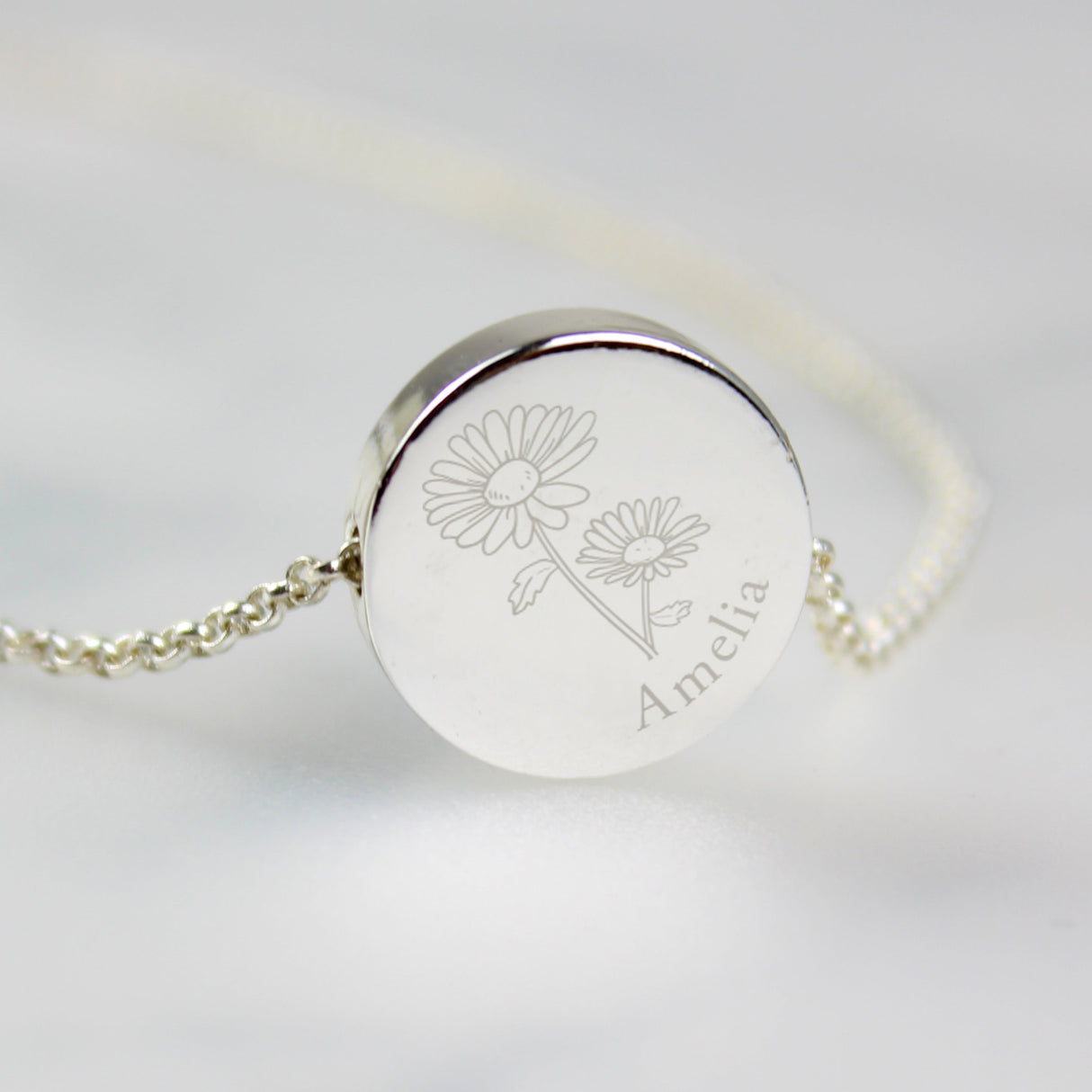 Personalised April Birth Flower Necklace and Box: 6 - Necklaces By Gift Moments