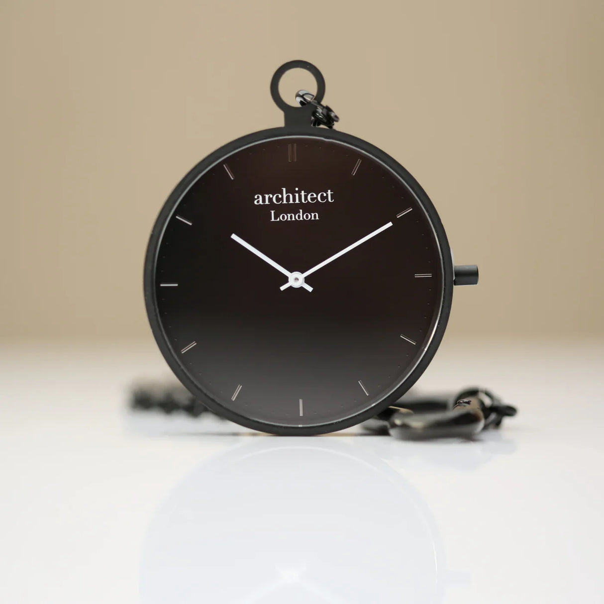 Personalised Architect Modern Pocket Watches: 11 - Black - Watches By Architect Watches