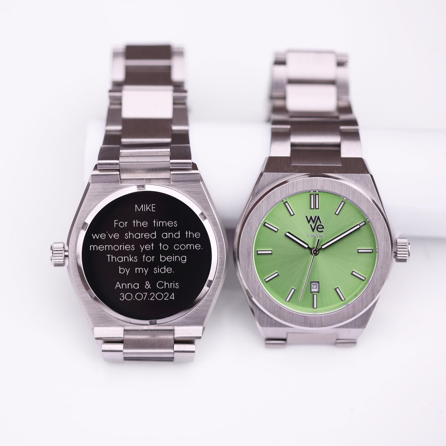 Personalised Architect Wave Watch in Lime Surge: 1 - Watches By Architect Watches