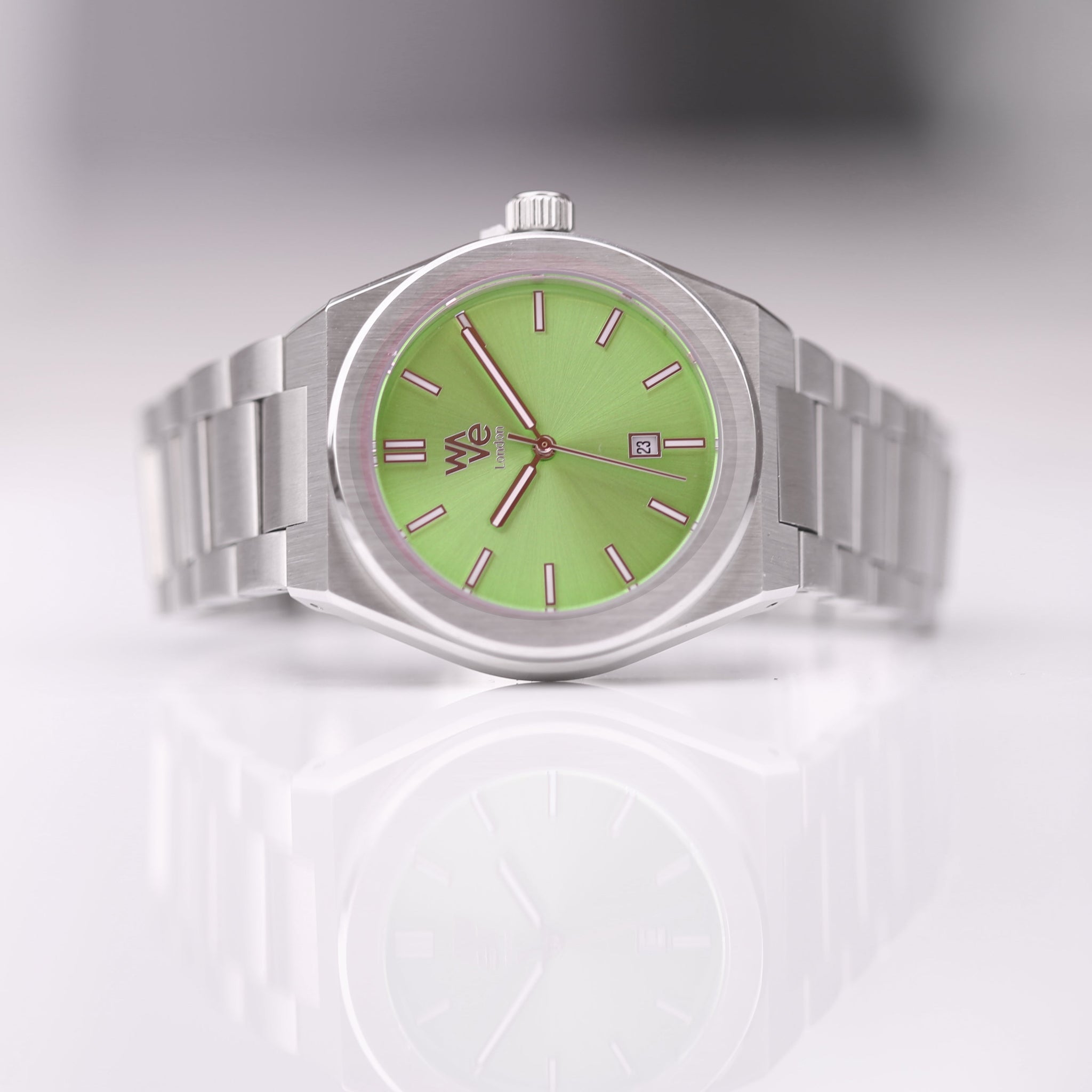 Personalised Architect Wave Watch in Lime Surge: 3 - Watches By Architect Watches