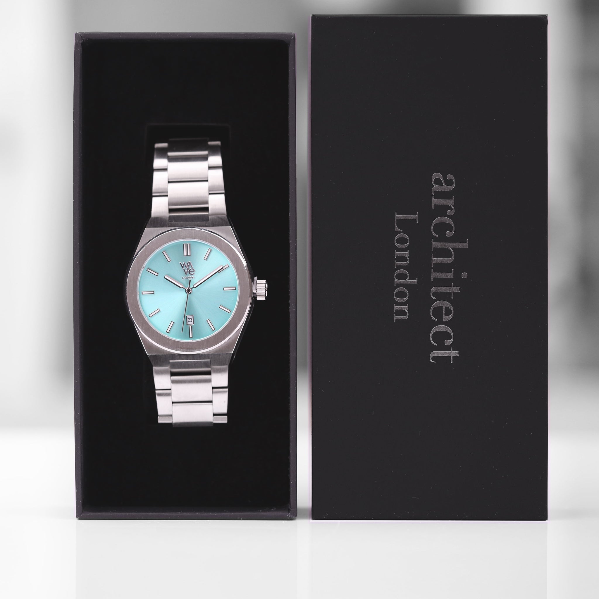 Personalised Architect Wave Watch in Ocean Blue: 2 - Watches By Architect Watches