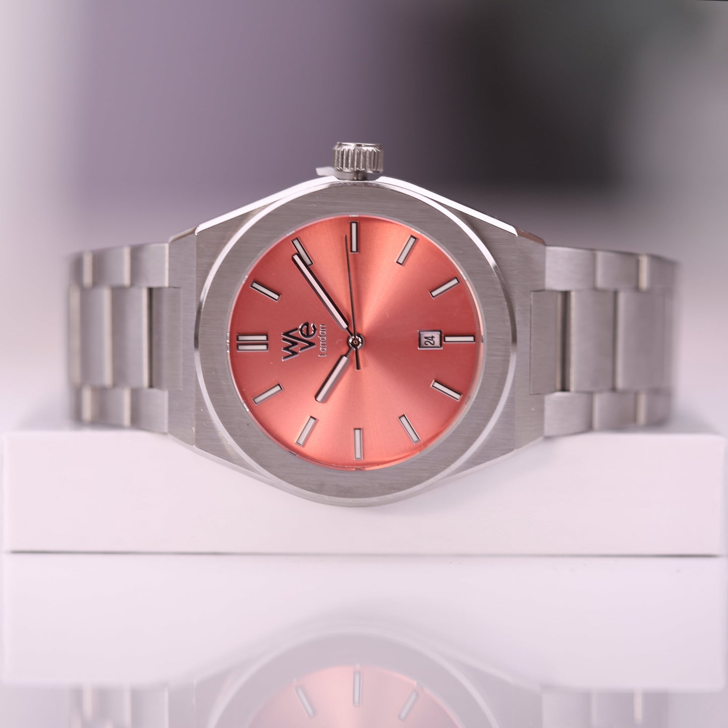Personalised Architect Wave Watch in Peach Breeze: 4 - Watches By Architect Watches