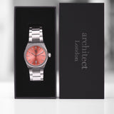 Personalised Architect Wave Watch in Peach Breeze: 6 - Watches By Architect Watches