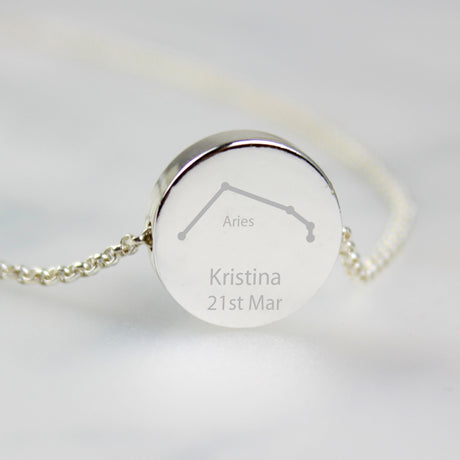 Personalised Aries Zodiac Star Sign Necklace (Mar 21st - Apr 19th): 5 - Necklaces By Gift Moments
